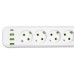 Мережевий фільтр-подовжувач 5 розеток 3xUSB-A 1xUSB-C 5м білий HP-5-43 Мережевий фільтр-подовжувач 5 розеток 3xUSB-A 1xUSB-C 5м білий HP-5-43