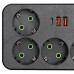 Мережевий фільтр-подовжувач 4 розетки 2xUSB-A 1xUSB-C 5м чорний HP-5-48