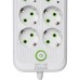 Мережевий фільтр-подовжувач 6 розеток 4xUSB-A 2xUSB-C 5м білий  HP-5-53