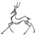 Декоративна фігурка Reindeer 30х8х29 см металева HP-7-9
