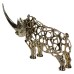 Декоративна фігурка Rhinoceros 23х6х10 см металева HP-7-22