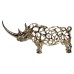 Декоративна фігурка Rhinoceros 23х6х10 см металева HP-7-22