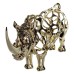 Декоративна фігурка Rhinoceros 23х6х10 см металева HP-7-22