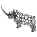 Декоративна фігурка Rhinoceros 23x6x10 см металева HP-7-23