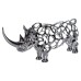 Декоративна фігурка Rhinoceros 23x6x10 см металева HP-7-23