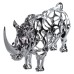 Декоративна фігурка Rhinoceros 23x6x10 см металева HP-7-23