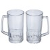 Набір кухлів для пива Patterned Stein скляних 2 штуки по 530 мл HP-17-61