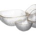 Набір салатниць Golden 7 штук 1.5 л/0.2 л із золотою окантовкою Yiwu HP-34-43
