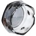 Попільничка скляна Diamond Faceted 12 см, сірий Yiwu HP-34-79
