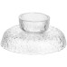 Фруктовниця на ніжці Ice Textured 15 см з крижаною текстурою скла Yiwu HP-34-88 Фруктовниця на ніжці Ice Textured 15 см з крижаною текстурою скла Yiwu HP-34-88