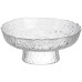 Фруктовниця на ніжці Ice Textured 20 см з крижаною текстурою скла Yiwu HP-34-89 Фруктовниця на ніжці Ice Textured 20 см з крижаною текстурою скла Yiwu HP-34-89