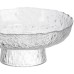 Фруктовниця на ніжці Ice Textured 20 см з крижаною текстурою скла Yiwu HP-34-89 Фруктовниця на ніжці Ice Textured 20 см з крижаною текстурою скла Yiwu HP-34-89