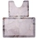 Набір килимків для ванної та туалету Grey Marble 50*80/40*50 см Yiwu HP-42-178