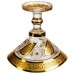 Цукерниця скляна Bogema Gold 15 см Yiwu HP-34-134 Цукерниця скляна Bogema Gold 15 см Yiwu HP-34-134