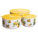 Контейнери для їжі порцелянові Lemon 9,5/13/15 см Yiwu TS-3P-1