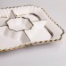 Менажниця порцелянова Aurelia на 5 секцій 25*25 см Yiwu AP-29
