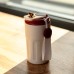 Термочашка Coffee 400 мл з ремінцем та датчиком температури, червоний Yiwu HP-GM-5 Термочашка Coffee 400 мл з ремінцем та датчиком температури, червоний Yiwu HP-GM-5