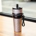 Термочашка Everything goes 800 мл з трубочкою та силіконовим ремінцем, сріблястий Yiwu HP-GM-12