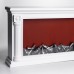 Камін декоративний з LED-підсвіткою 64*13*37 см, білий Yiwu SP-60W