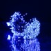 Гірлянда Кінський хвіст Мішура 1200 LED 20 ниток 2 м зелена, синій GarlandoPro D1200L2MGBL