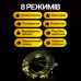 Гірлянда Кінський хвіст 200 LED 10 ниток 2 м зелена, жовтий GarlandoPro 1733012GY