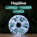 Гірлянда-нитка Роса Хвойна лапа 1000 LED 50 метрів зелена нитка білий Garlando D1000L50MGW