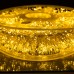 Гірлянда-нитка Роса Хвойна лапа 2000 LED 100 метрів біла нитка жовтий Garlando D2000L100MWY