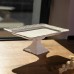 Тортівниця на ніжці White Square 25.5 *25.5  см порцелянова квадратна Yiwu 120-YH-HG062