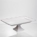 Тортівниця на ніжці White Square 25.5 *25.5  см порцелянова квадратна Yiwu 120-YH-HG062