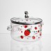 Каструля скляна Lucky 1,8 л з металевим ведмедиком на кришці Yiwu HP-GP-33