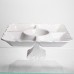 Менажниця на ніжці White Square 31.5*31.5 см порцелянова на 5 секцій Yiwu 120-YH-HG058 Менажниця на ніжці White Square 31.5*31.5 см порцелянова на 5 секцій Yiwu 120-YH-HG058