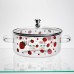 Каструля скляна Lucky 2.4 л з металевим ведмедиком на кришці Yiwu HP-GP-26
