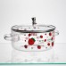 Каструля скляна Lucky 2.4 л з металевим ведмедиком на кришці Yiwu HP-GP-26