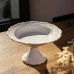 Фруктовниця на ніжці White Square 21.5 см порцелянова кругла Yiwu 120-YH-HG056