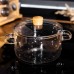 Каструля з боросилікатного скла 1,8 л з прозорими ручками Yiwu HP-GP-36 Каструля з боросилікатного скла 1,8 л з прозорими ручками Yiwu HP-GP-36