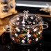 Каструля скляна Cherry 1,8 л з металевим ведмедиком на кришці Yiwu HP-GP-32 Каструля скляна Cherry 1,8 л з металевим ведмедиком на кришці Yiwu HP-GP-32