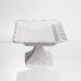 Тортівниця на ніжці White Square 20.5*20.5 см порцелянова квадратна Yiwu 120-YH-HG063 Тортівниця на ніжці White Square 20.5*20.5 см порцелянова квадратна Yiwu 120-YH-HG063