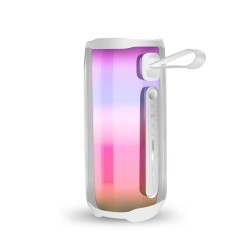 Колонка Bluetooth портативна акумуляторна бездротова Pulse 5 з підсвічуванням та USB 8 Вт Білий