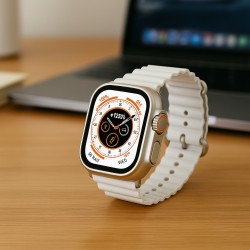 Смарт годинник водонепроникний SmartX8 Ultra для чоловіків і жінок / дзвінки (Android, iOS) Білий