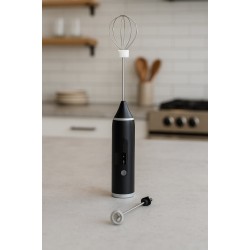 Капучинатор акумуляторний 1200 мАг безшумний з USB зарядкою 2 насадки Sokany SK-1772