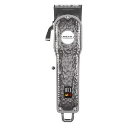 Машинка для стрижки акумуляторна Sokany SK-LF-9976 професійна з LED-дисплеєм, срібло Машинка для стрижки акумуляторна Sokany SK-LF-9976 професійна з LED-дисплеєм, срібло