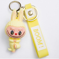 Брелок для ключів Лабубу Yellow Yoga 4*8 см Брелок для ключів Лабубу Yellow Yoga 4*8 см