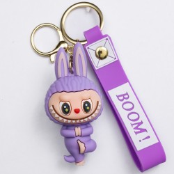 Брелок для ключів Лабубу Purple Yoga 4*8 см Брелок для ключів Лабубу Purple Yoga 4*8 см