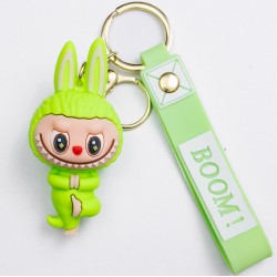Брелок для ключів Лабубу Lime Green Yoga 4*8 см Брелок для ключів Лабубу Lime Green Yoga 4*8 см