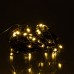 Новорічна кімнатна гірлянда нитка 6 м 50 LED чорний провід Жовтий W50LED6MBY Новорічна кімнатна гірлянда нитка 6 м 50 LED чорний провід Жовтий W50LED6MBY