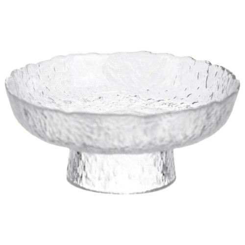 Фруктовниця на ніжці Ice Textured 15 см з крижаною текстурою скла Yiwu HP-34-88 Фруктовниця на ніжці Ice Textured 15 см з крижаною текстурою скла Yiwu HP-34-88