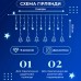 Гірлянда штора світлодіодна GarlandoPro зірка та ялинка 120LED 3х0,9 м 8 режимів Синій 1733070BL Гірлянда штора світлодіодна GarlandoPro зірка та ялинка 120LED 3х0,9 м 8 режимів Синій 1733070BL