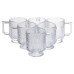 Набір чашок 6 шт для чаю та кави Goblet по 300 (мл) кружки скляні HP-19-L8
