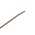 Набір багаторазових ложок-трубочок 6 шт для напоїв 22 см зі щіткою для миття з нержавіючої сталі Бронзовий HP-20-20