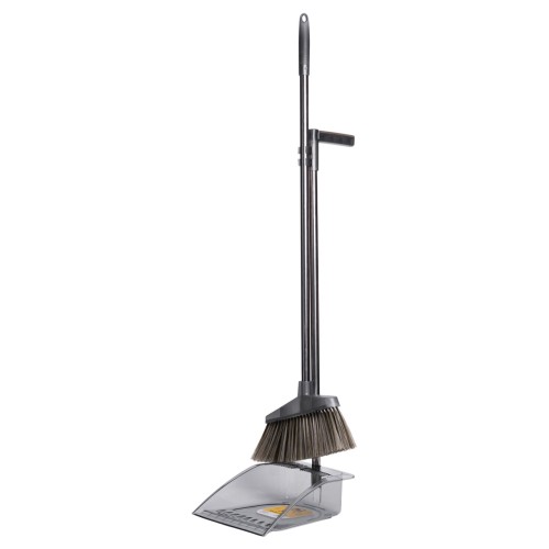 Комплект віник щітка совок довга ручка 25×25×95 см сірий Household HP-35015-7G Комплект віник щітка совок довга ручка 25×25×95 см сірий Household HP-35015-7G